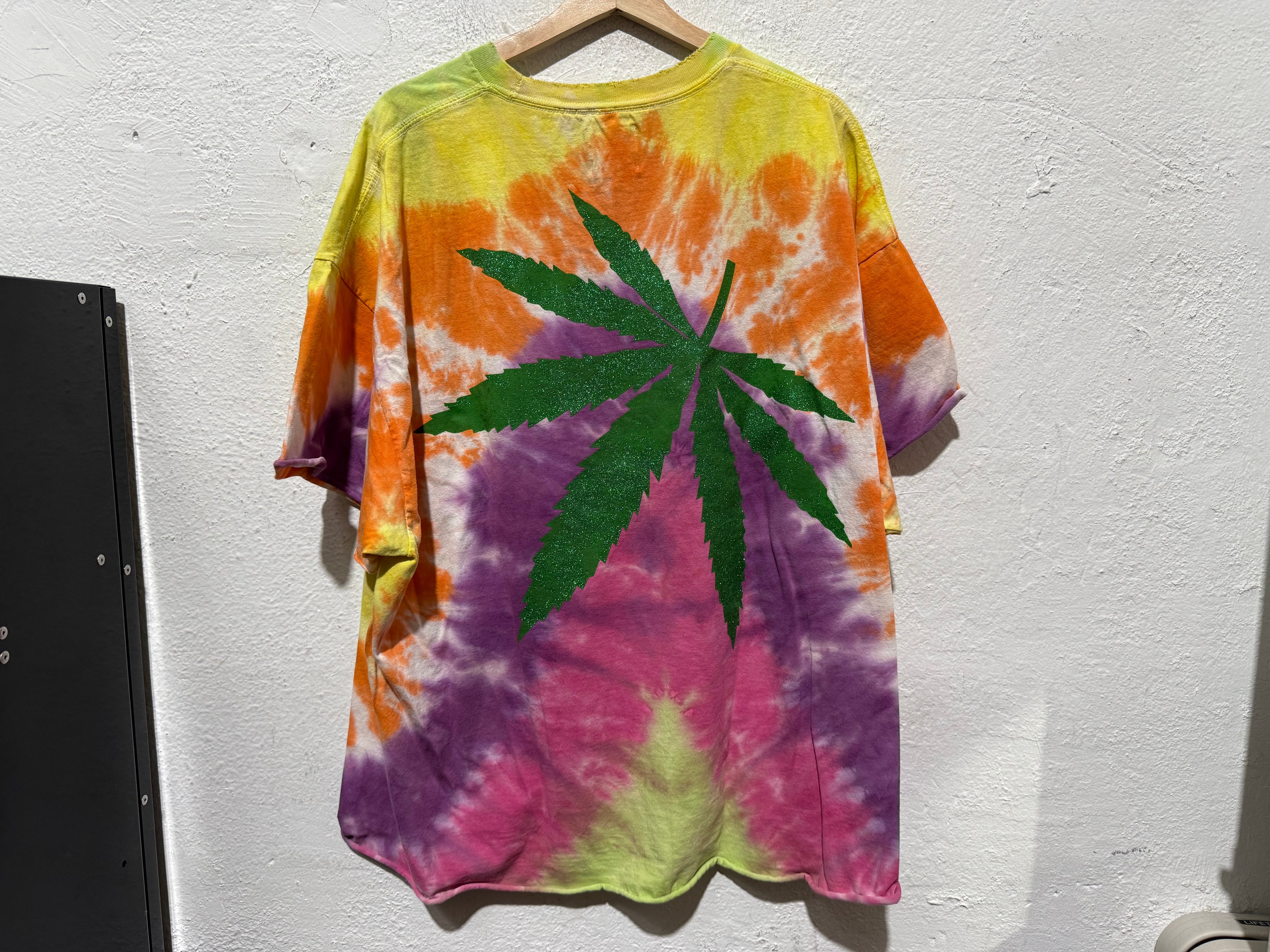 USED Gallery Dept Weed Tee - Tye Dye Size XXL