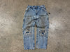 USED Carhartt Distressed Double Knee Denim - Light Wash Size 34x31
