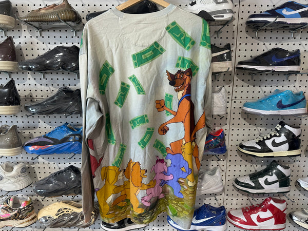 NEW Supreme All Dogs Go To Heaven LS Shirt - Blue Size XL
