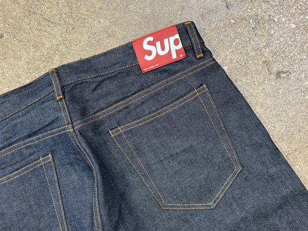 USED Supreme Selvedge Denim - Dark Indigo Size 36
