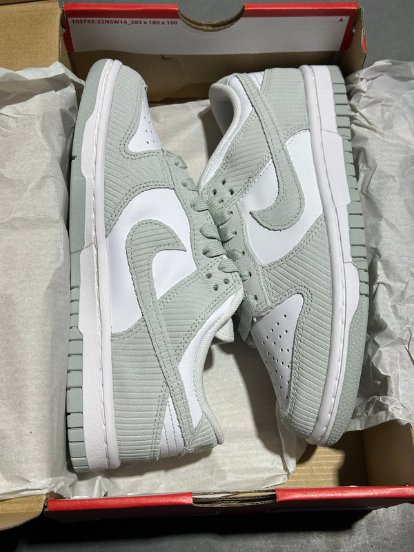 Nike Dunk Low Light Silver Corduroy	Size 6W/4.5Y