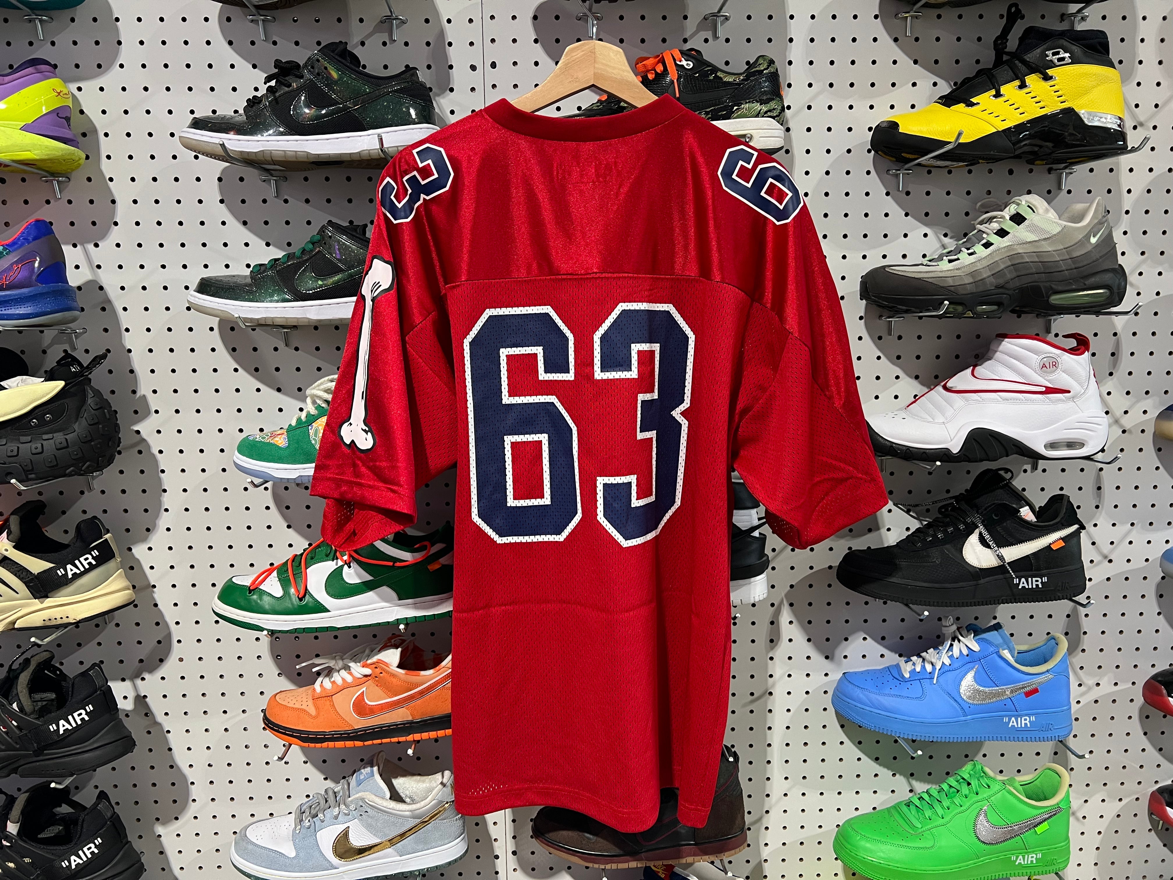 NEW Supreme Bones Football Jersey - Red Size Large