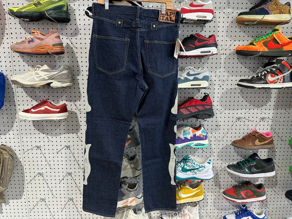 NEW Kapital Mexican Tuxedo Bones Denim Jeans - Indigo Size 32