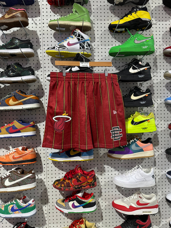 USED Eric Emanuel EE Basic Short - Miami Heat Size XXL