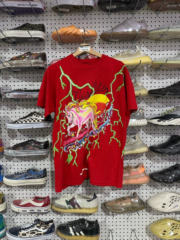 NEW Better With Age Unicorn Tee - Red Size Large