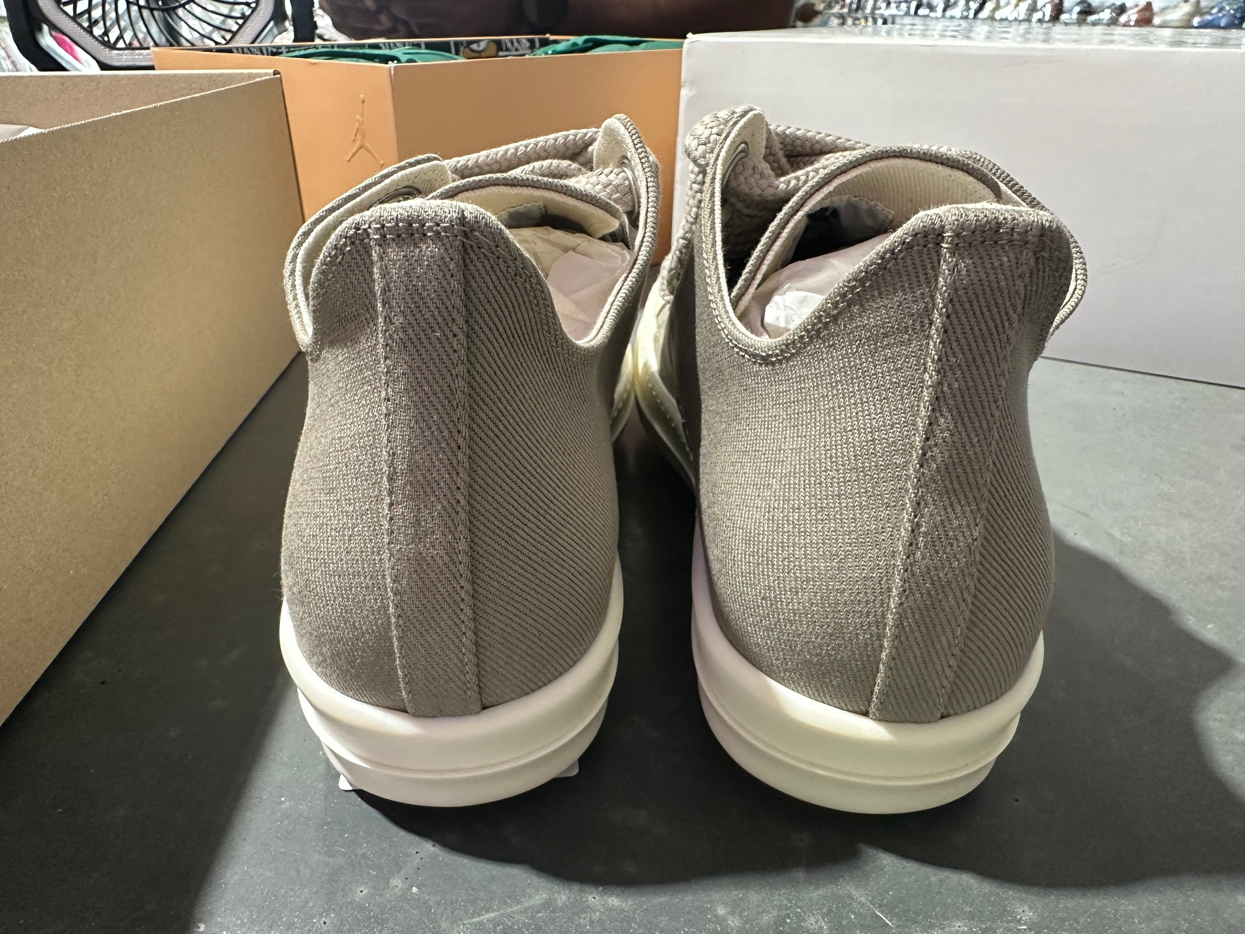 Rick Owens DRKSHDW Jumbo Low - Mineral/Olive Size EU45/ US 12
