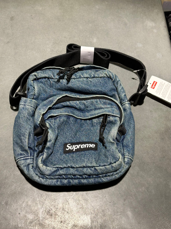 NEW Supreme Denim Shoulder Bag - Indigo