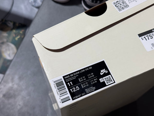 Nike SB Dunk Low Supreme 94 - Black Size 11