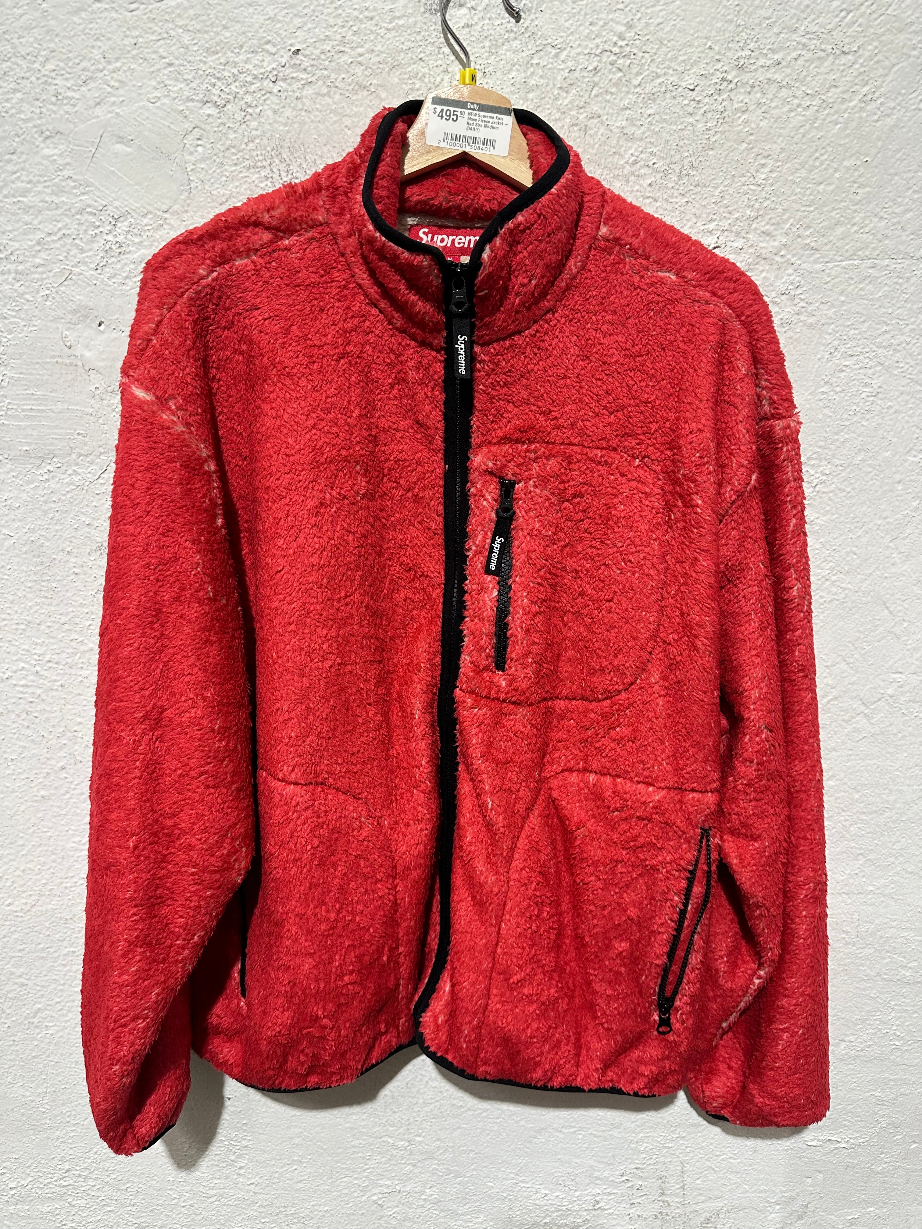 NEW Supreme Kate Moss Fleece Jacket - Red Size Medium