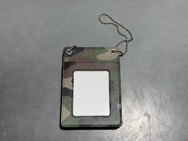 NEW Supreme Leather ID Holder Wallet - Camo