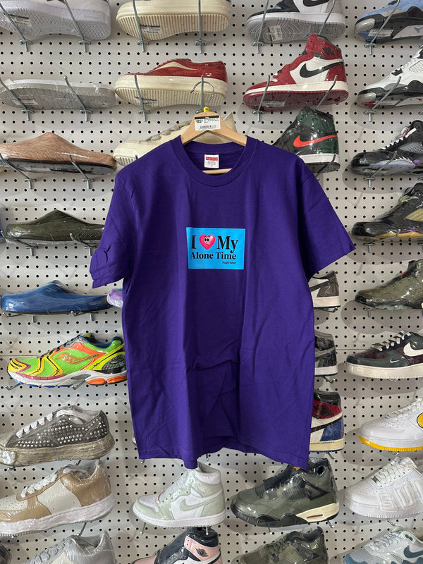 NEW Supreme Alone Time Tee - Purple Size Medium