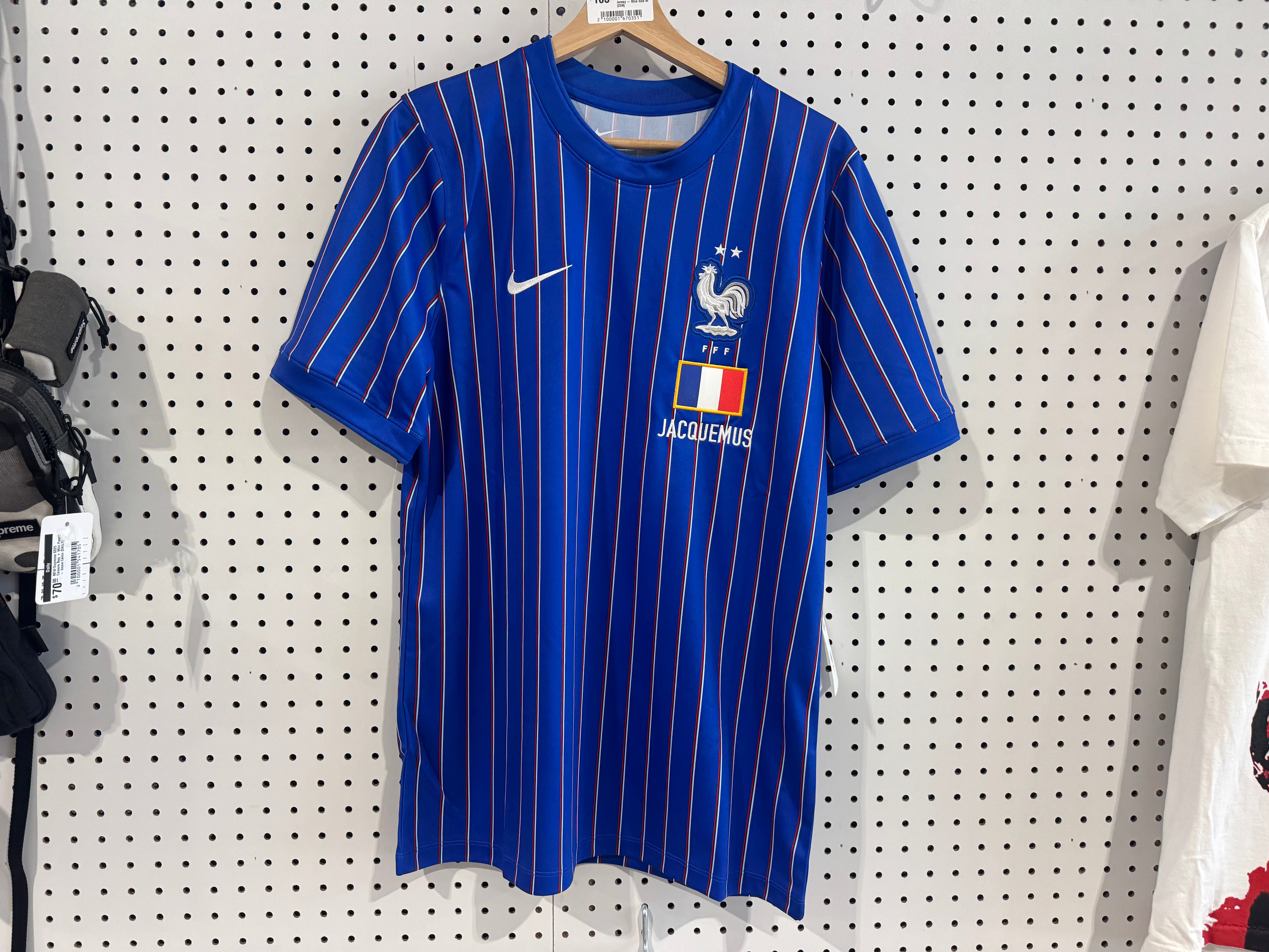NEW Nike x Jacquemus x France Pre Match Jersey - Blue Size M