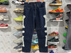 NEW Kapital Mexican Tuxedo Bones Denim Jeans - Indigo Size 32