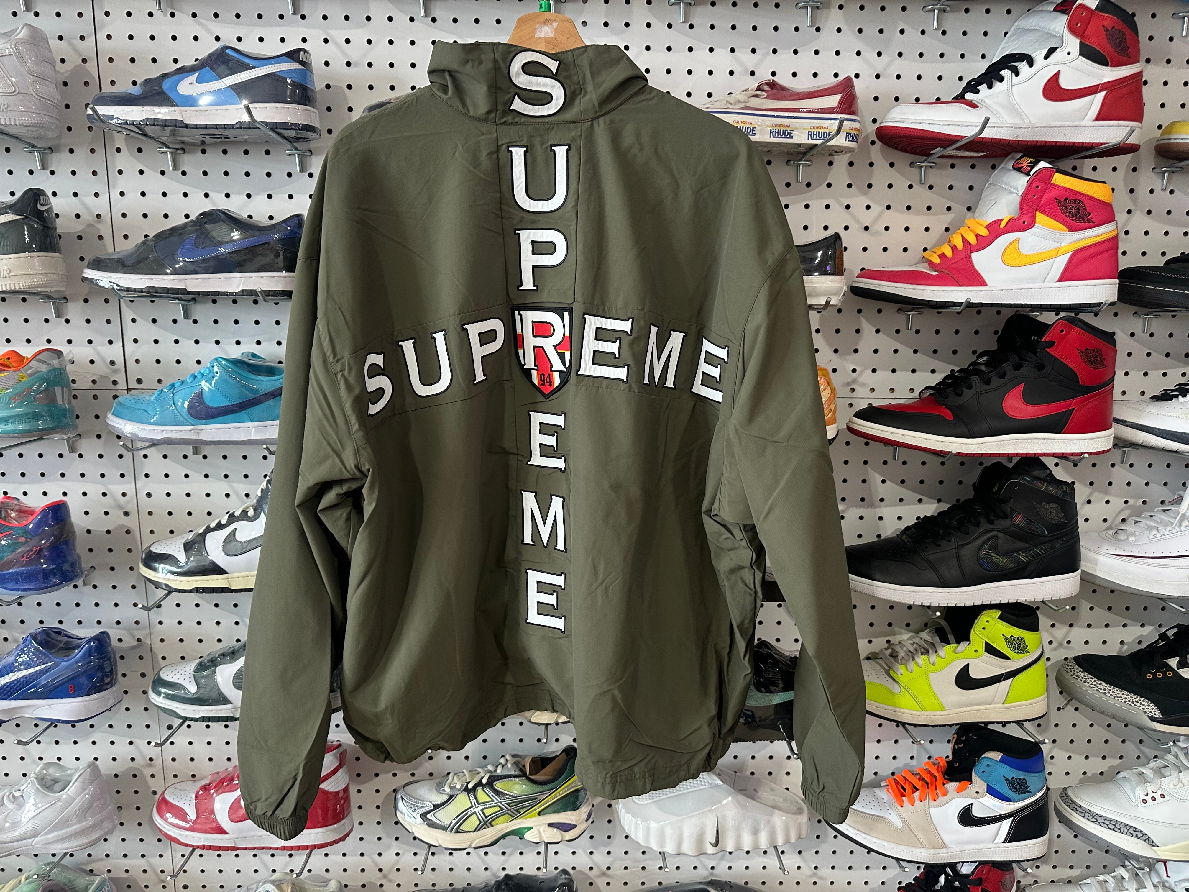 NEW Supreme Cross Track Jacket - Olive Size XL