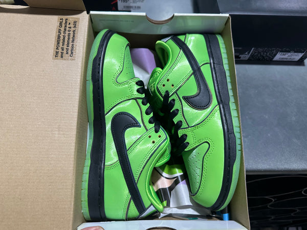 Nike SB Dunk Low - The Powerpuff Girls/Buttercup Size 6.5