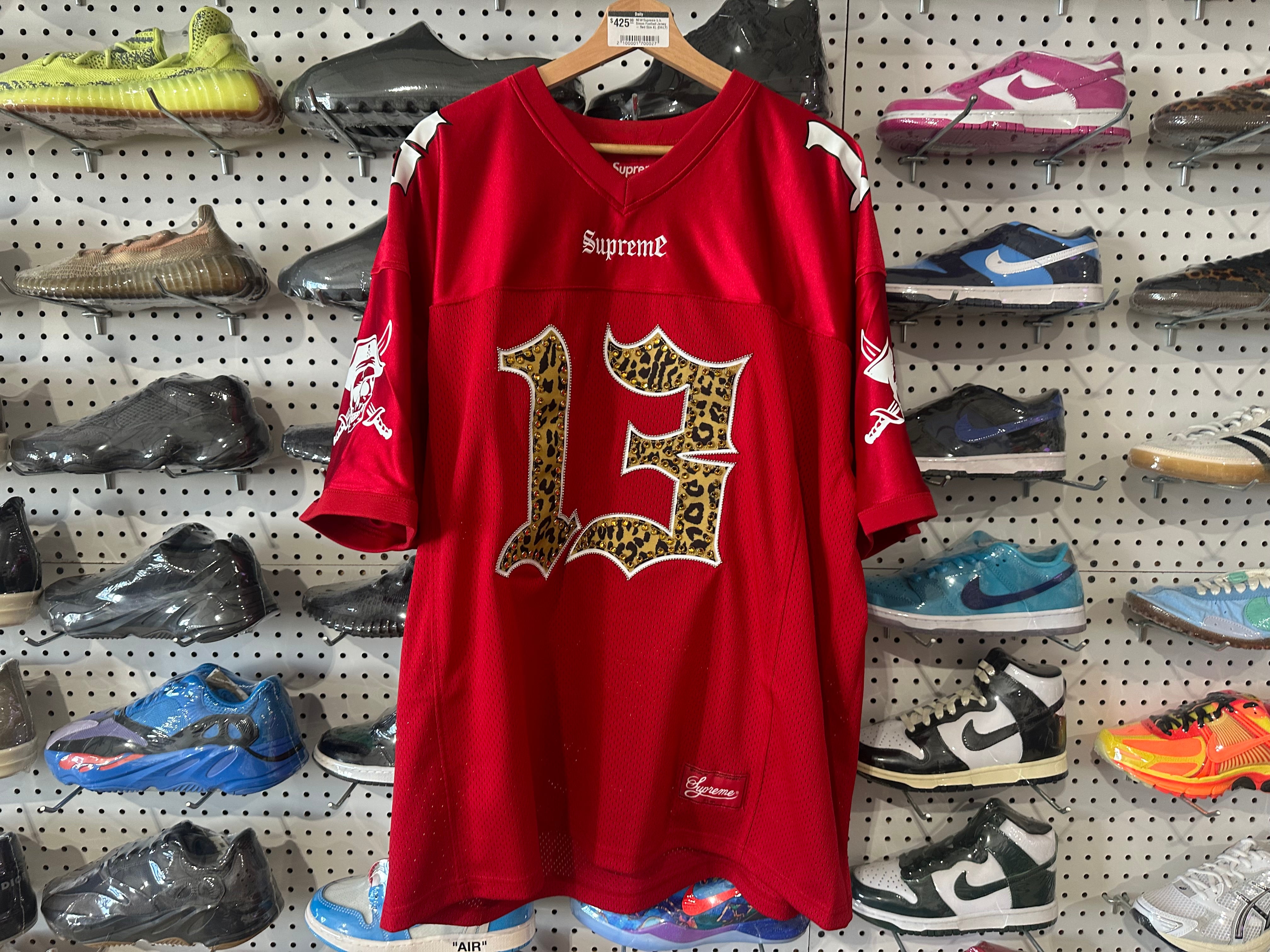 NEW Supreme b.b. Simon Football Jersey - Red Size XL