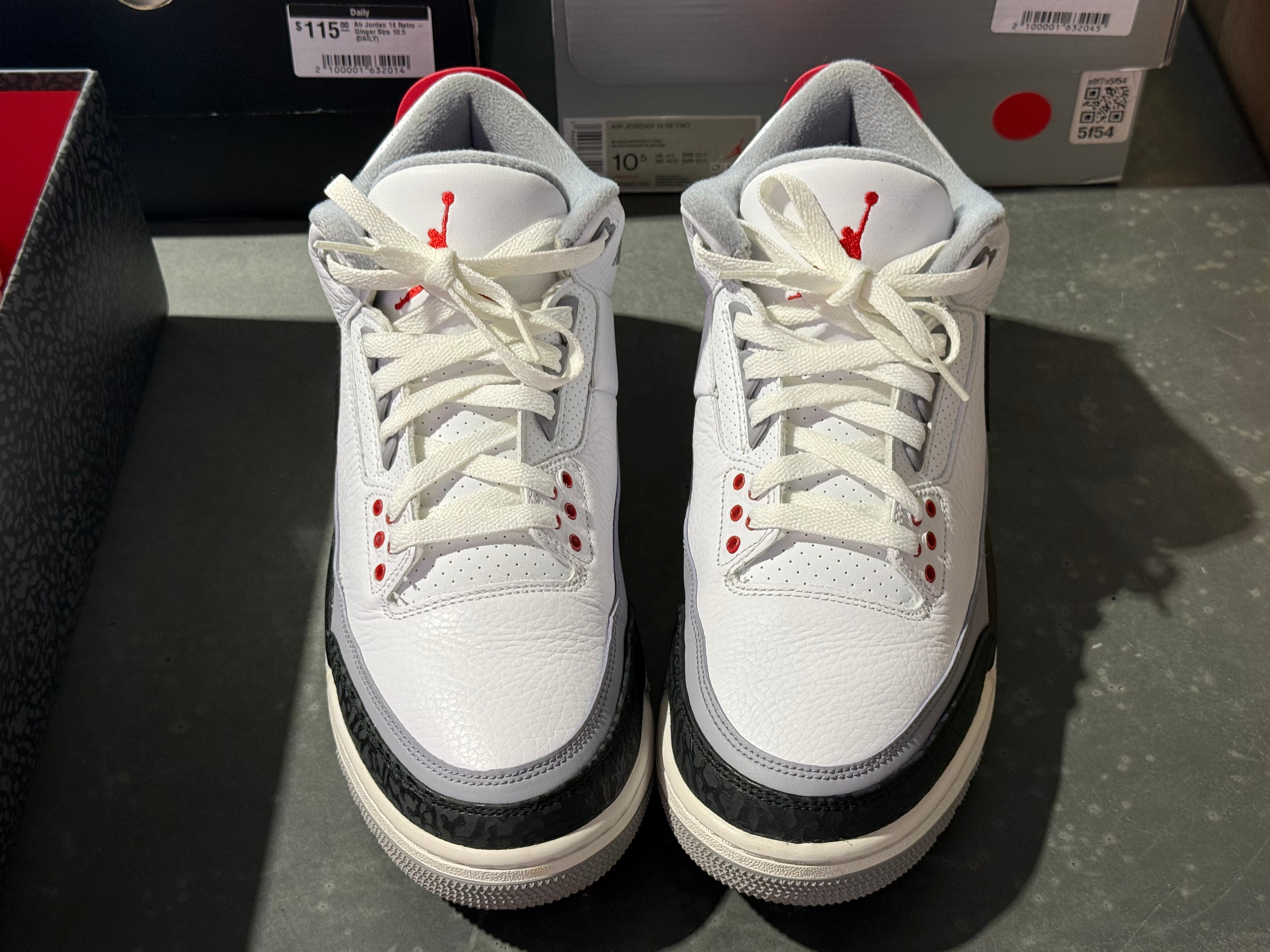 Air Jordan 3 Retro Tinker NRG - Fire Red Size 11