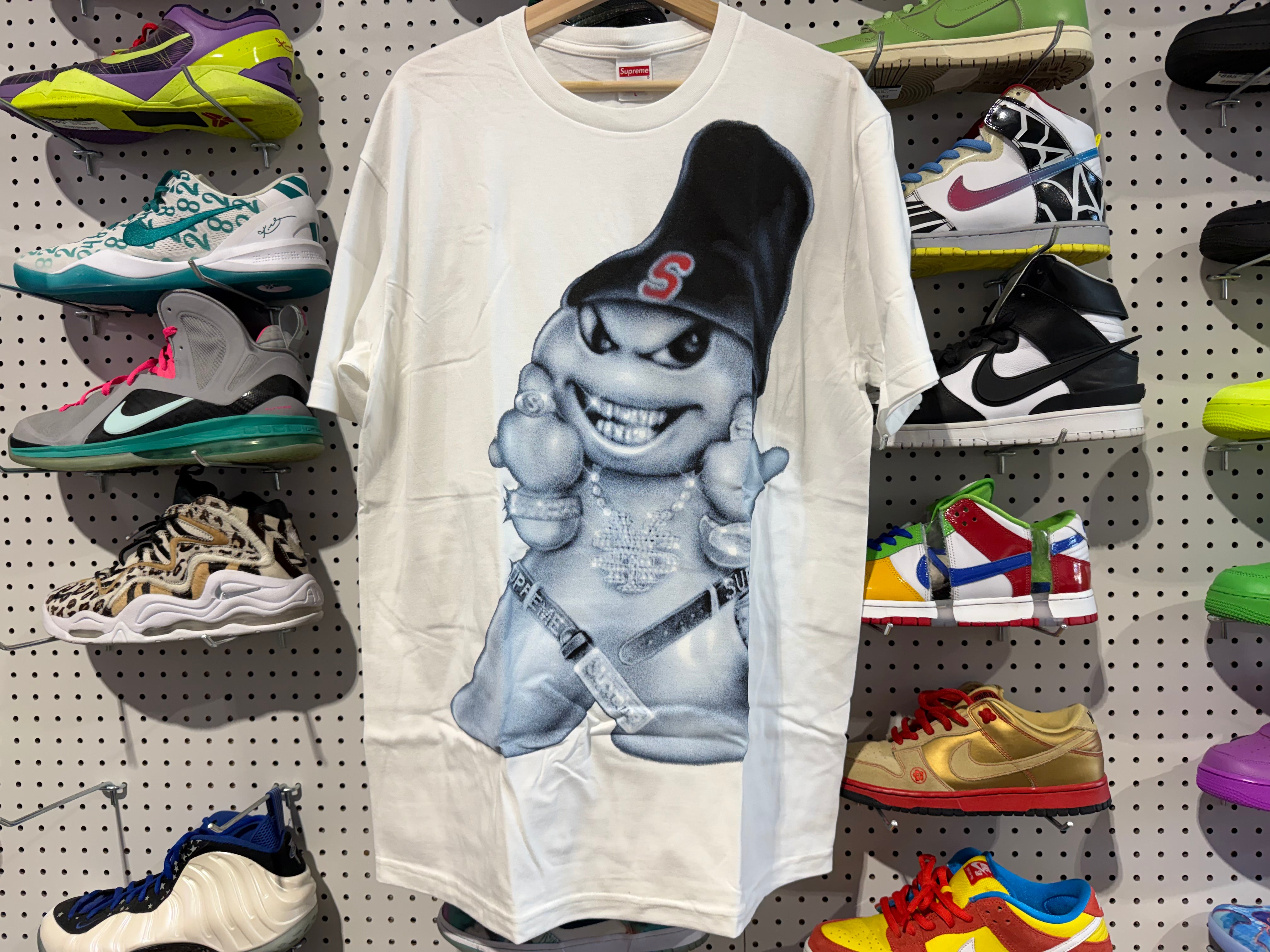 NEW Supreme Snowman Tee - White Size Medium