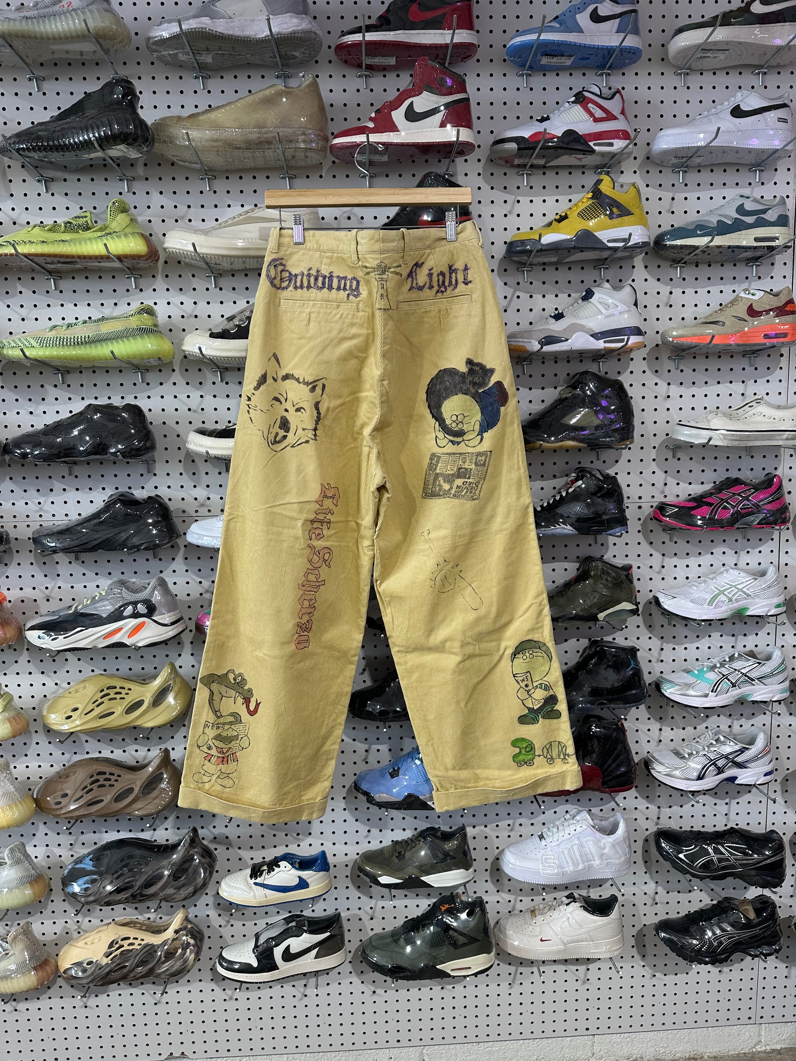 Kapital Corduroy Ivy Pants - Light Yellow Size 4 / XL