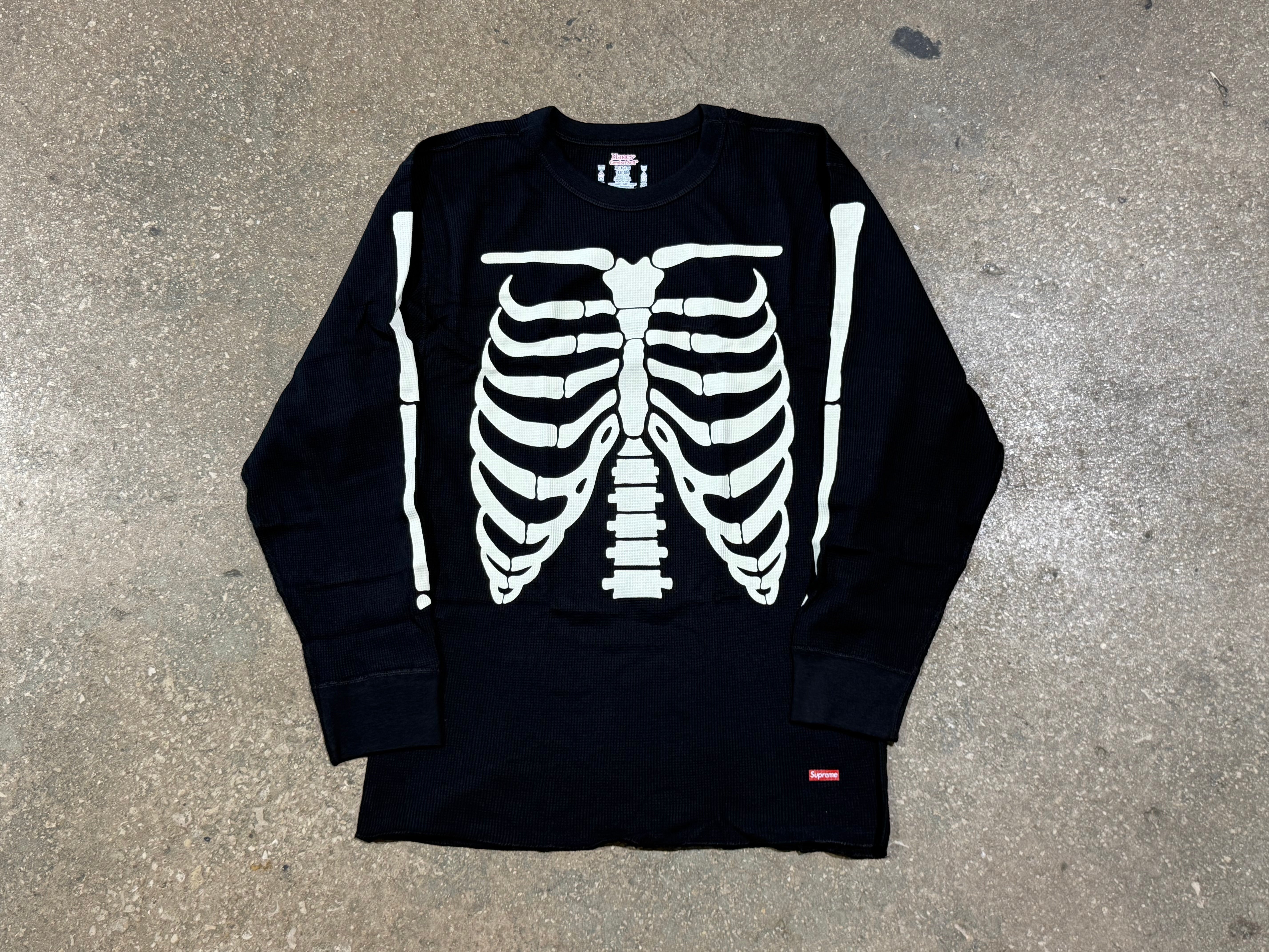 NEW Supreme x Hanes Bones Thermal - Black Size XL