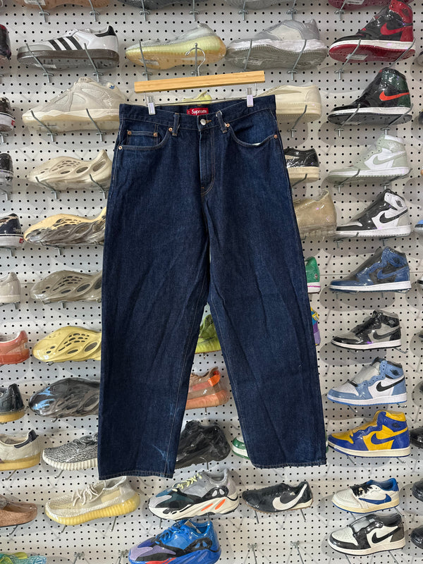 USED Supreme FW25 Baggy Selvedge Jeans - Indigo Size 32