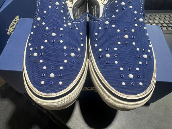Vans LX Classic Slip-On 98 Pearlized Pack - Indigo Size 10.5
