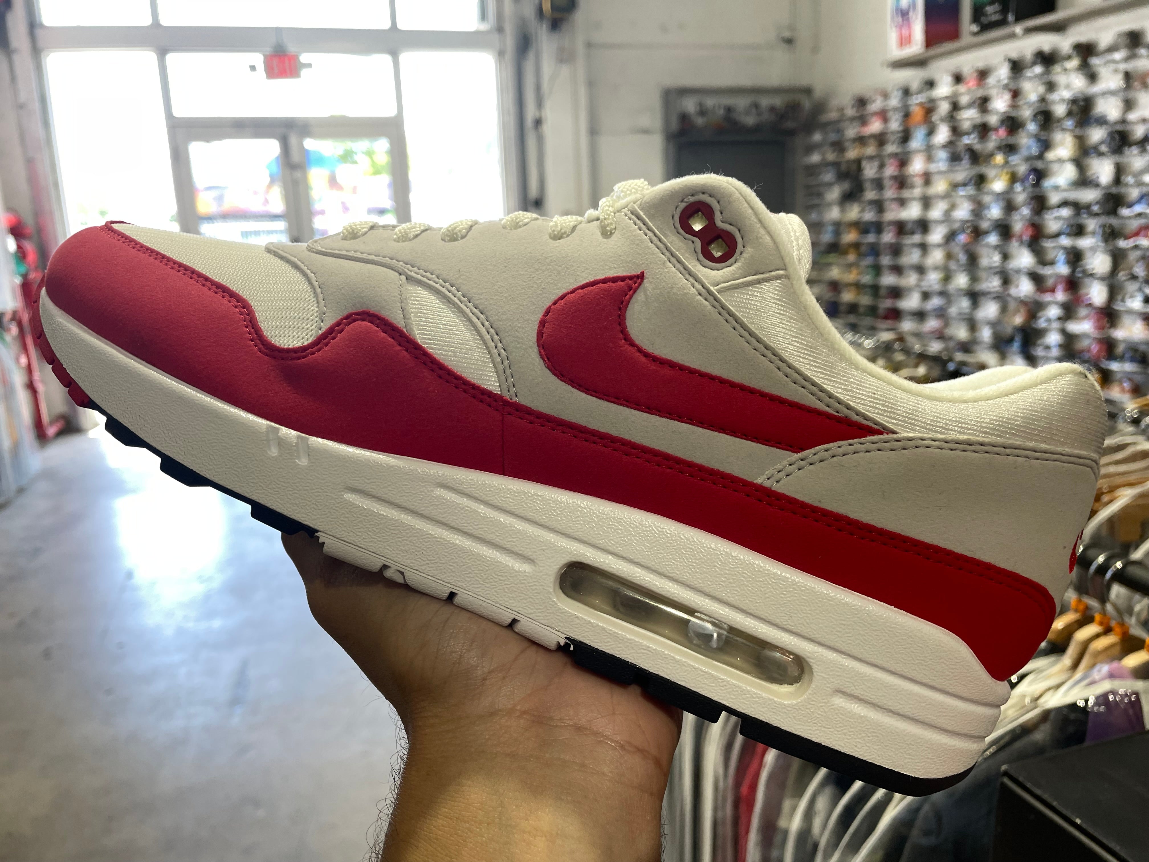 Nike Air Max 1 Anniversary - White/Red Size 13