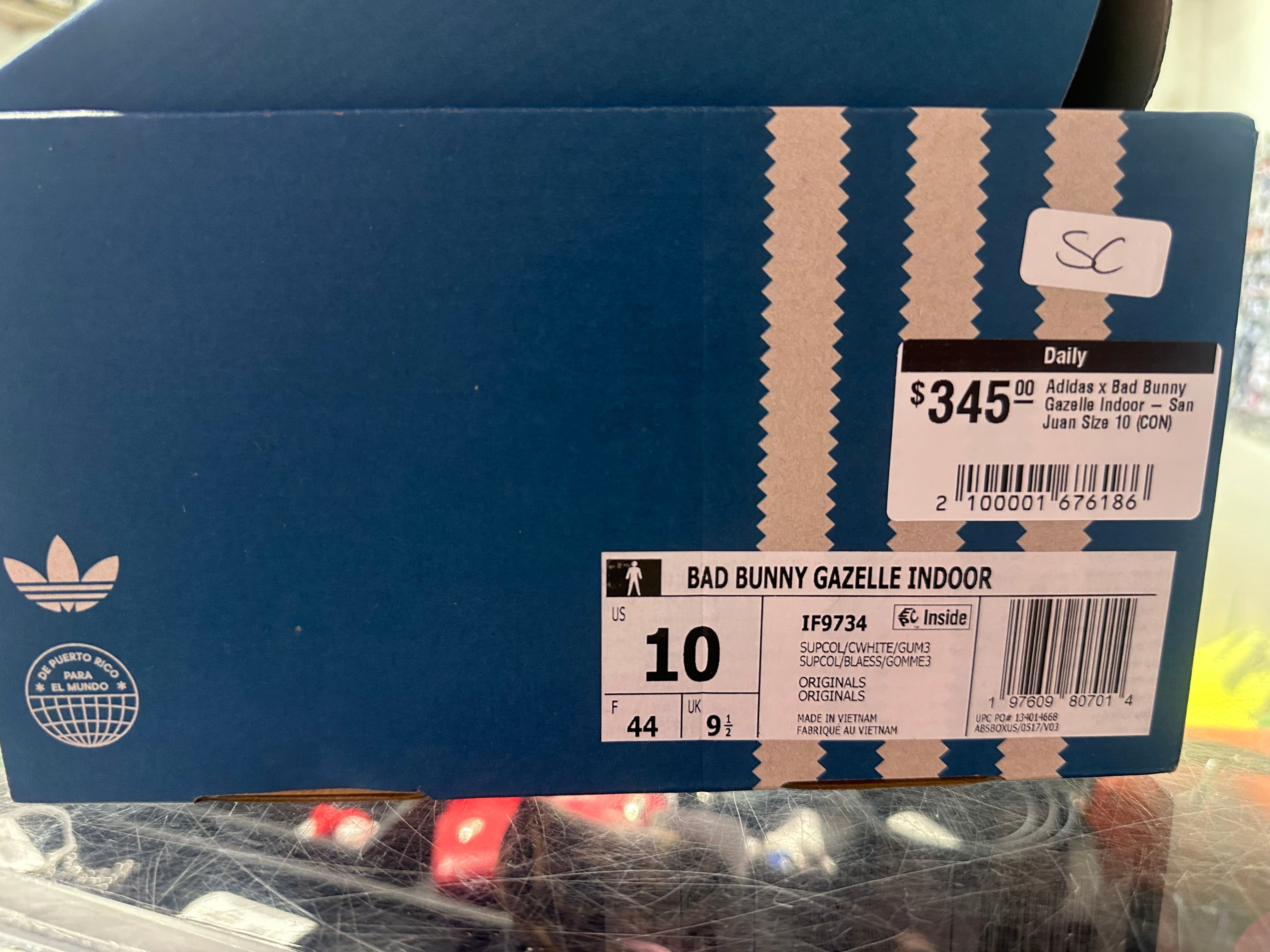 Adidas x Bad Bunny Gazelle Indoor - San Juan Size 10