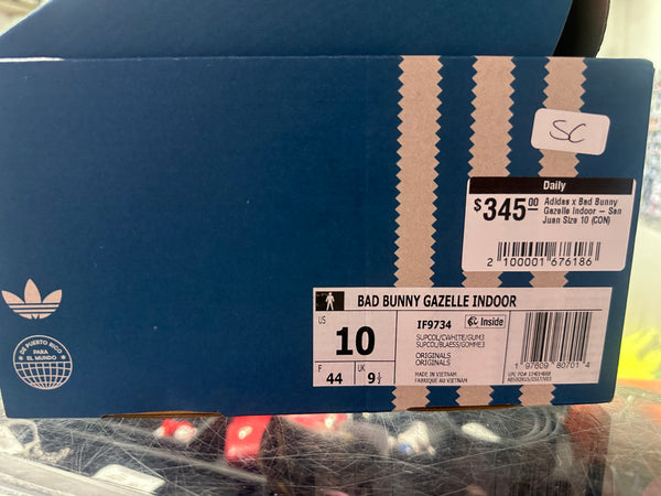 Adidas x Bad Bunny Gazelle Indoor - San Juan Size 10