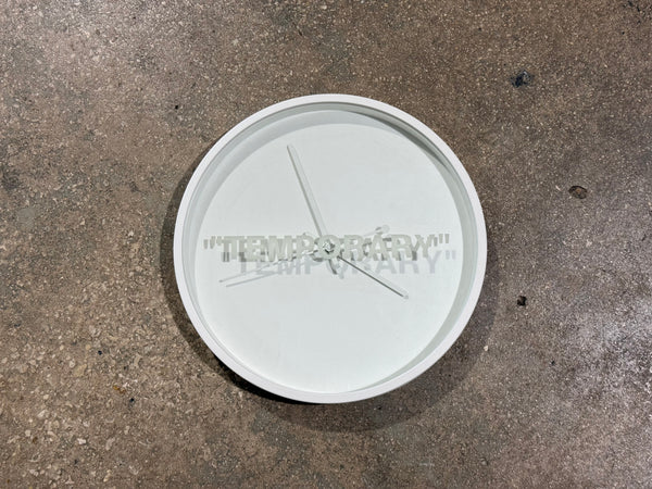 DISPLAY ONLY Virgil Abloh x IKEA MARKERAD "TEMPORARY" Wall Clock