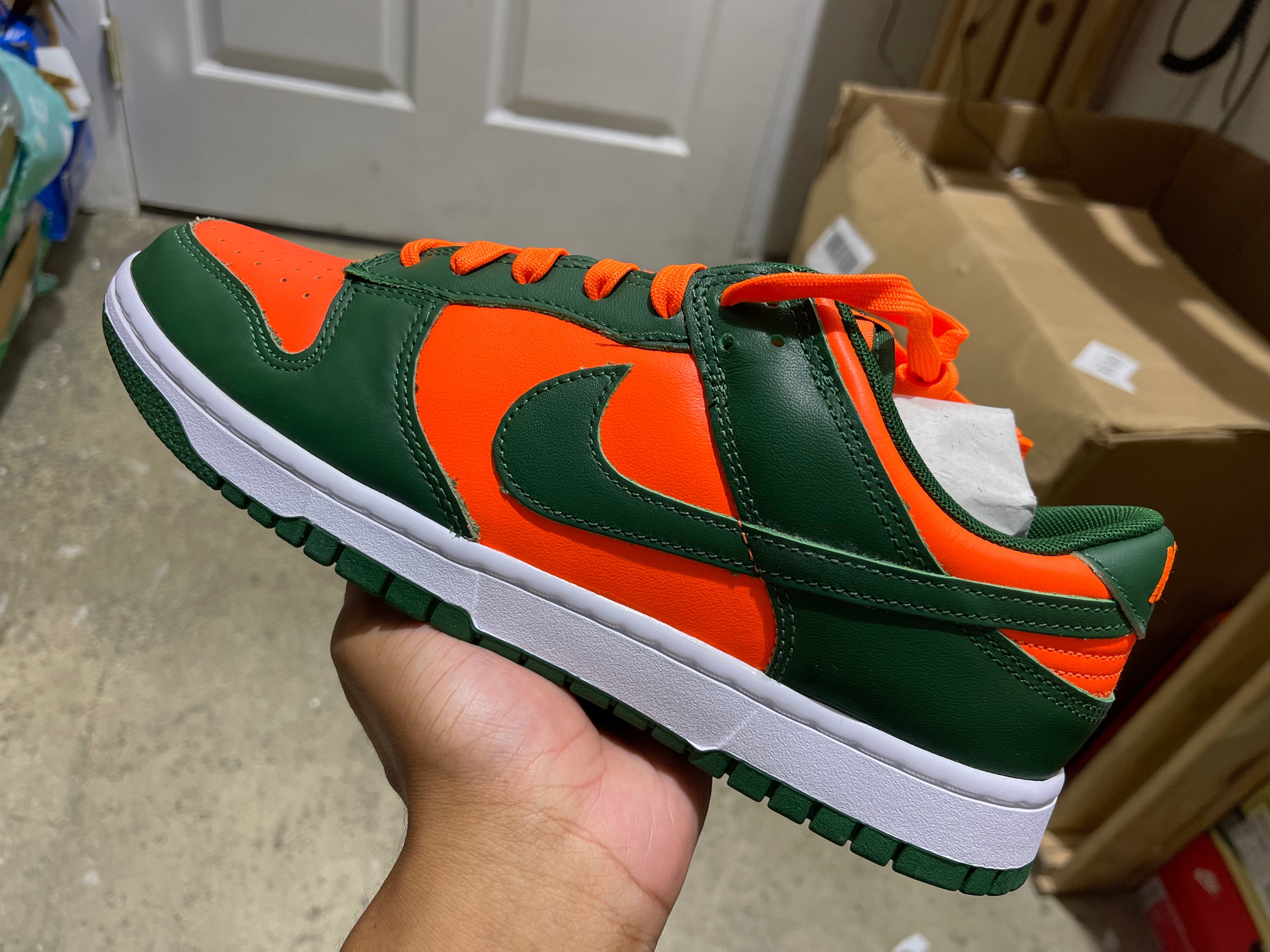 Nike Dunk Low Retro - Miami Hurricanes Size 13