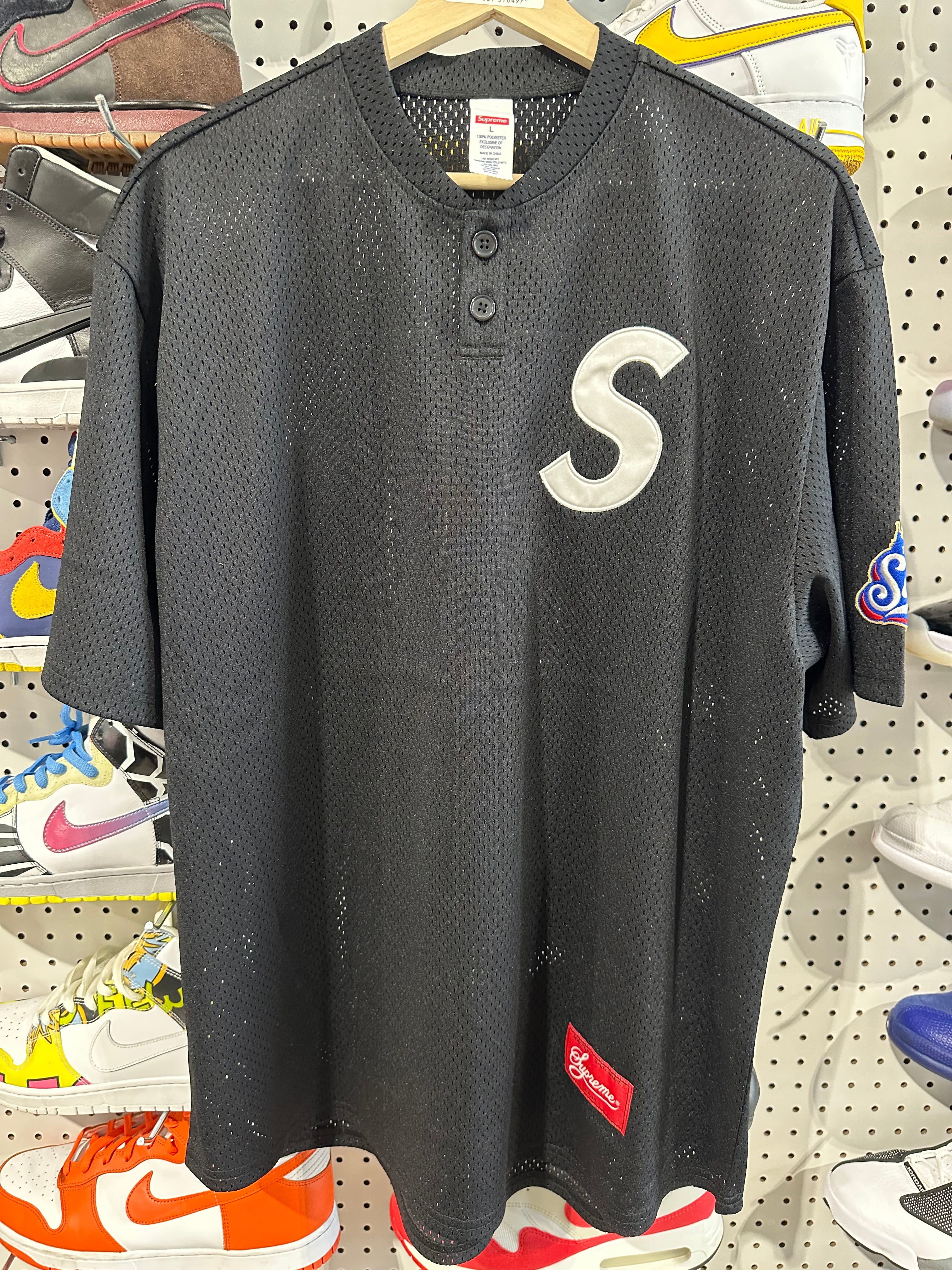 NEW Supreme SS25 S Logo Baseball Henleys