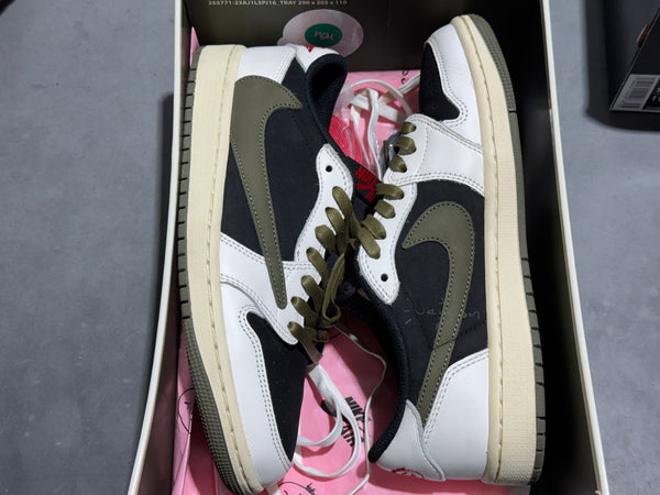 Air Jordan 1 Retro Low OG SP - Travis Scott Olive Size 8W/6.5M