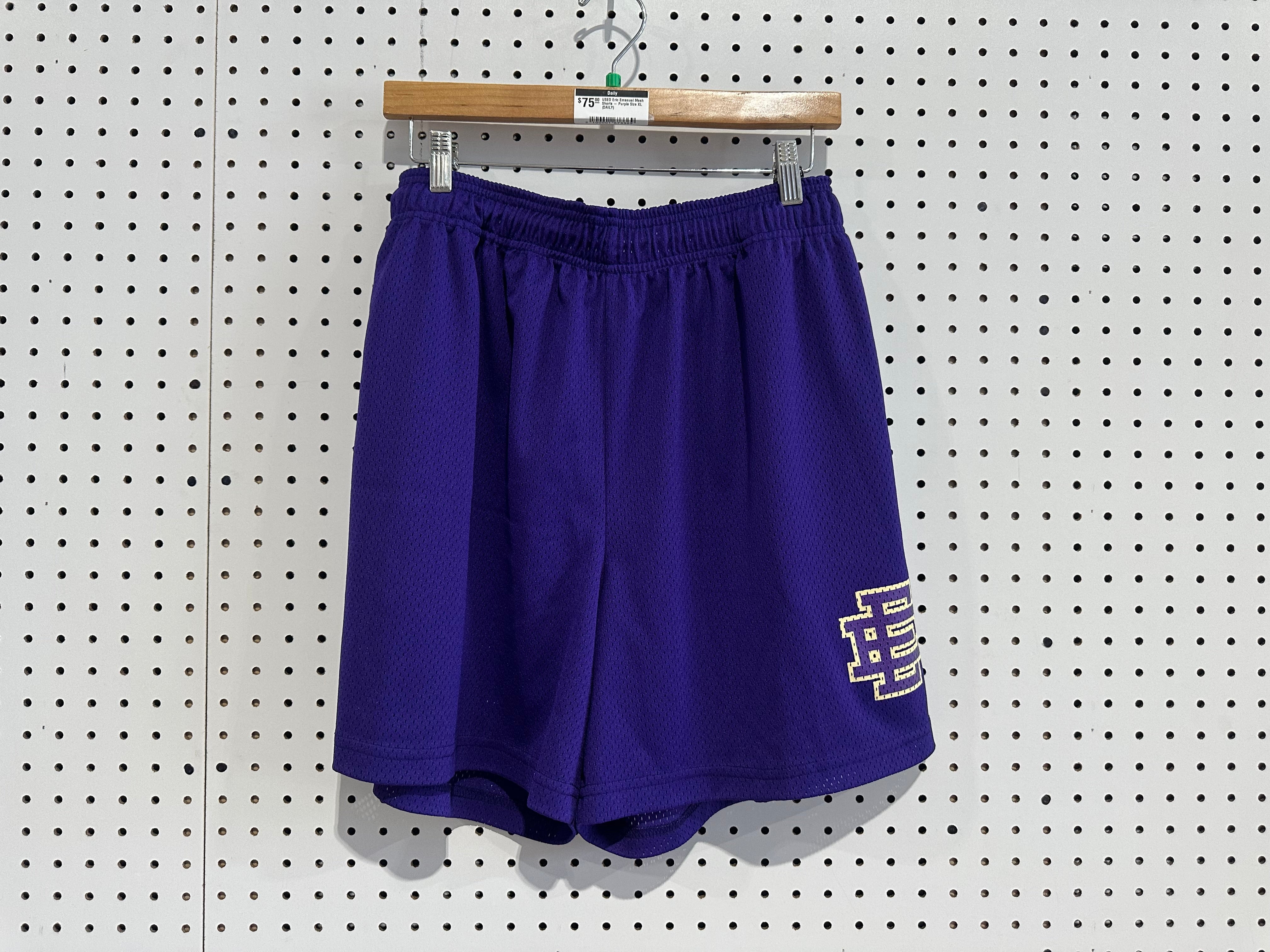 USED Eric Emanuel Mesh Shorts - Purple Size XL
