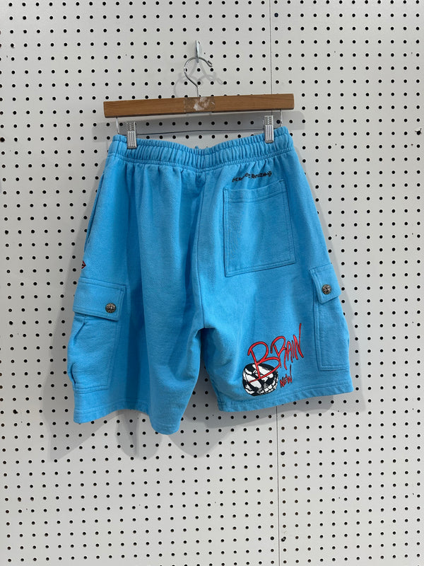 USED Chrome Hearts x Matty Boy Shorts - Blue Size Medium