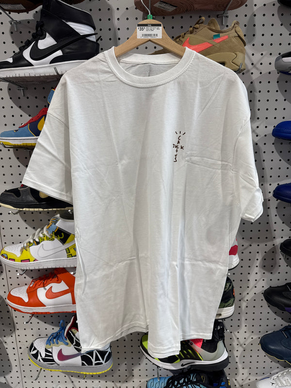 NEW Travis Cactus Jack Chest Logo Tee - White