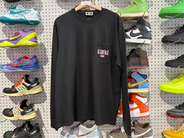 NEW KITH x Scarface Statue Longsleeve Tee - Black Size Medium