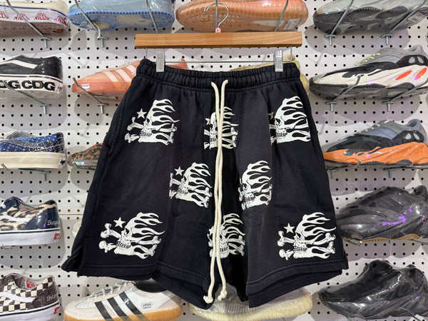 NEW Hellstar Skull Shorts - Black Size Small