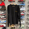 USED Chrome Hearts L/S Pocket Heart Shield Tee - Black/Yellow Size XL