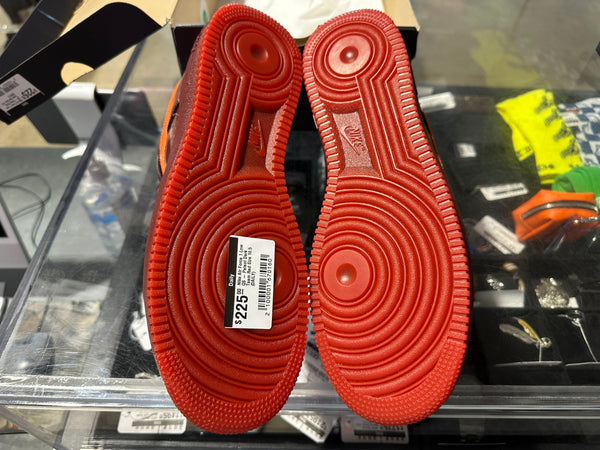 Nike Air Force 1 Low QS - Patent Dark Team Red Size 10.5