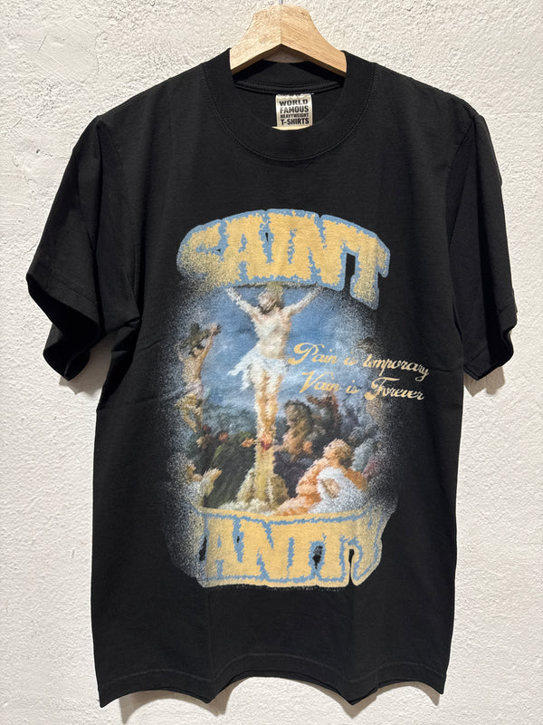 Saint Vanity Blurry Cross Tee - Black