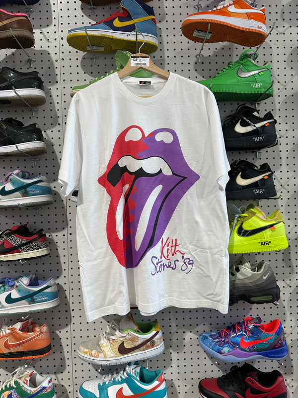 Kith x Rolling Stones 1989 Tongue Tee - White Size Medium