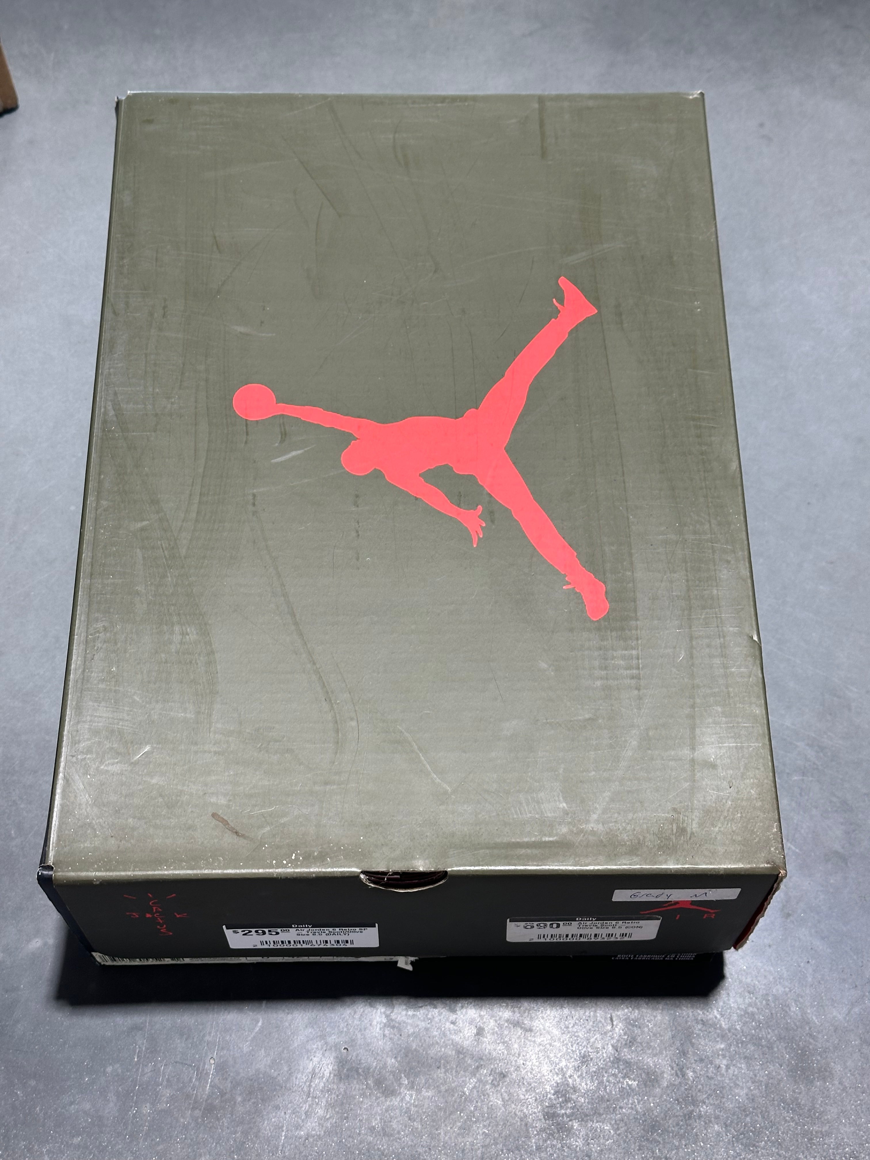 Air Jordan 6 Retro SP - Travis Scott/Olive Size 8.5