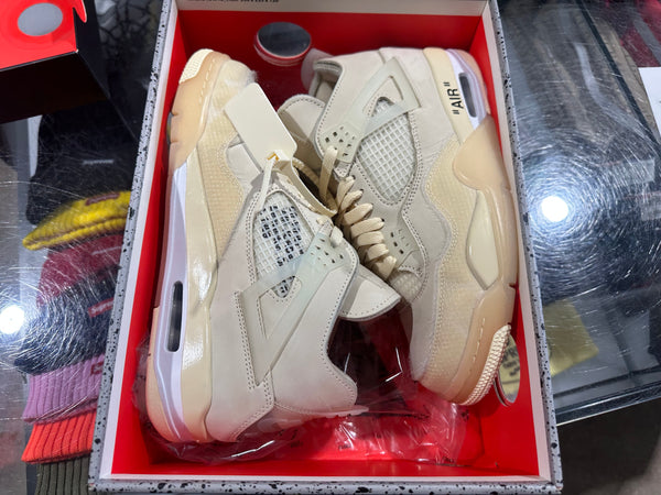 WMNS Air Jordan 4 Retro SP x Off White - Sail Size 10W/8.5M