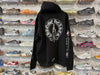 NEW Chrome Hearts JJS Deadly Doll Zip Up Hoodie - Black Size XL