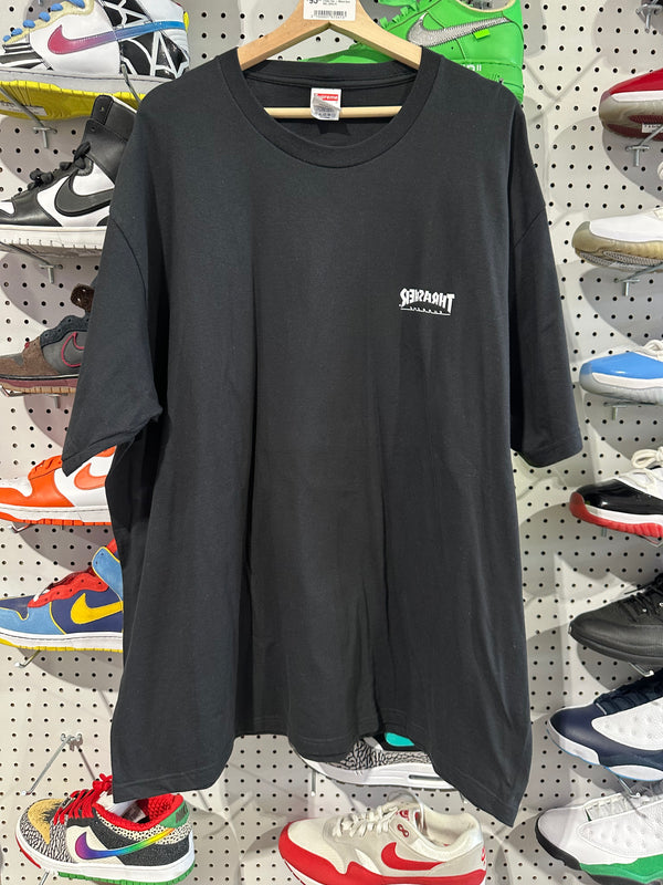 NEW Supreme Thrasher Cross Tee - Black Size XXL