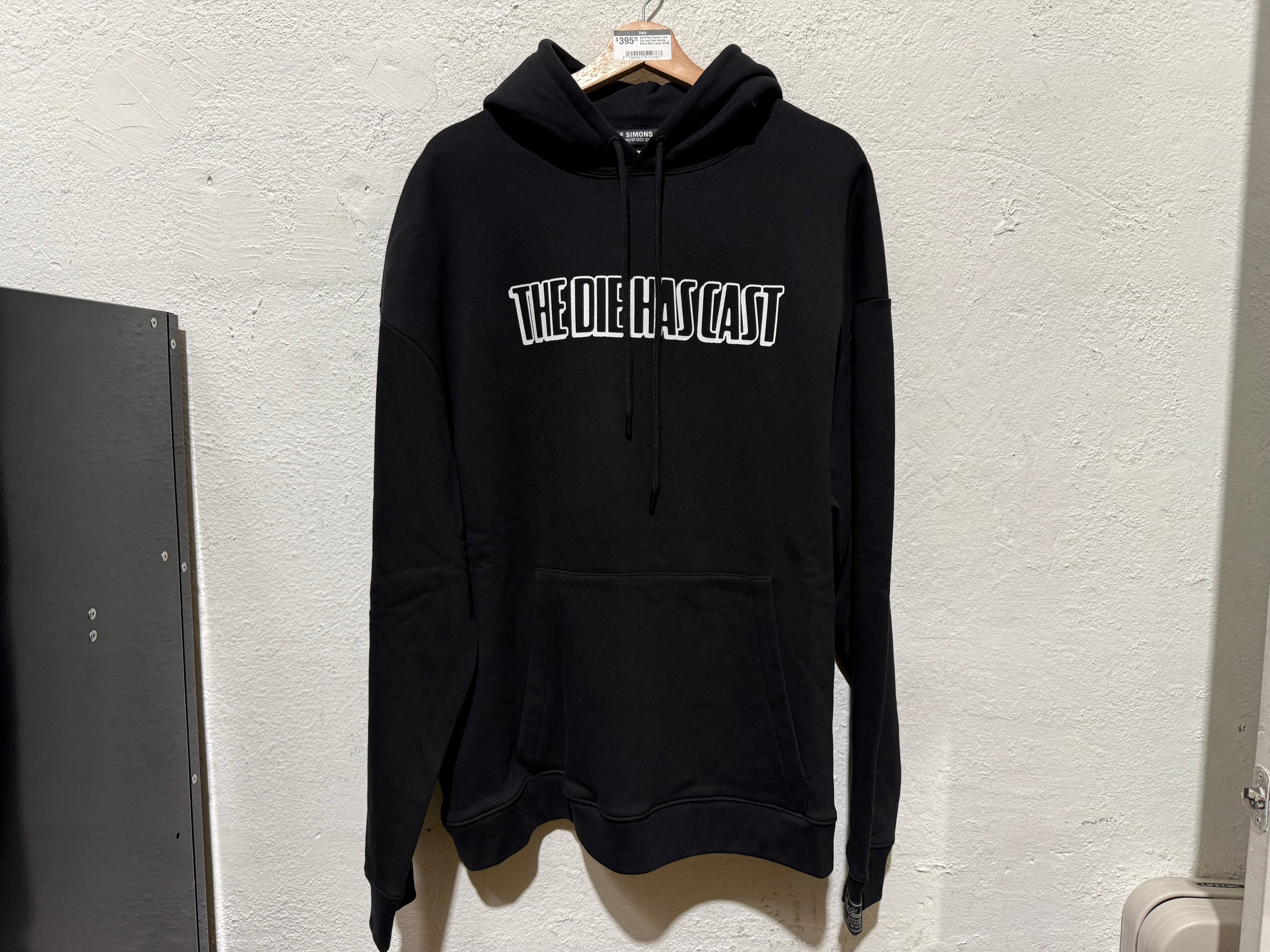 Raf Simons The Die has Cast Hoodie - Black Size Large