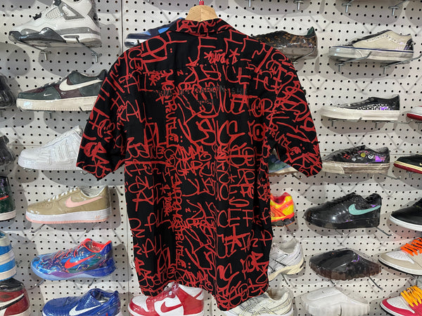 USED Supreme Comme des Garcons Shirt Graphic S/S Shirt - Black Size Large