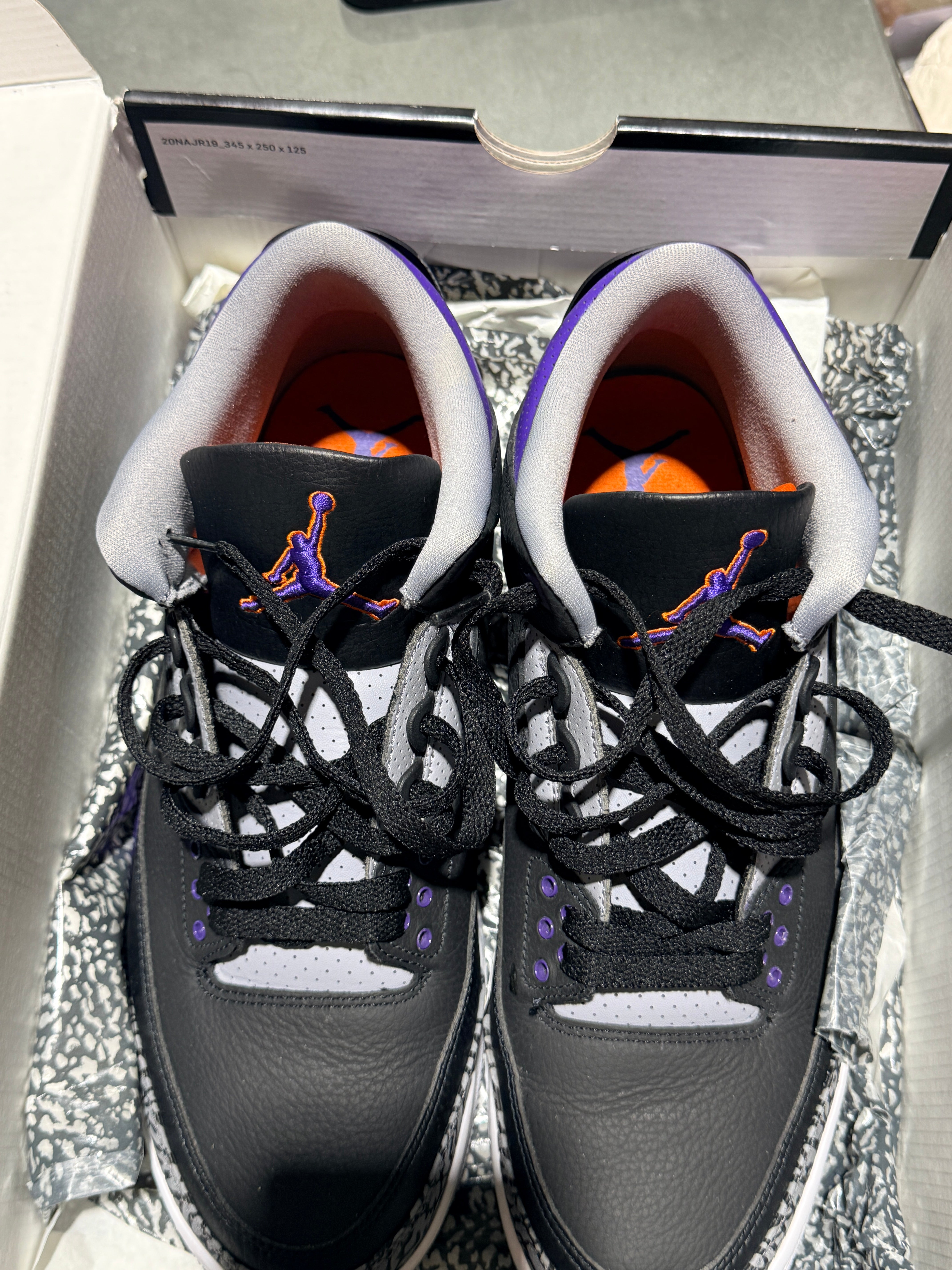 Air Jordan 3 Retro - Court Purple Size 11