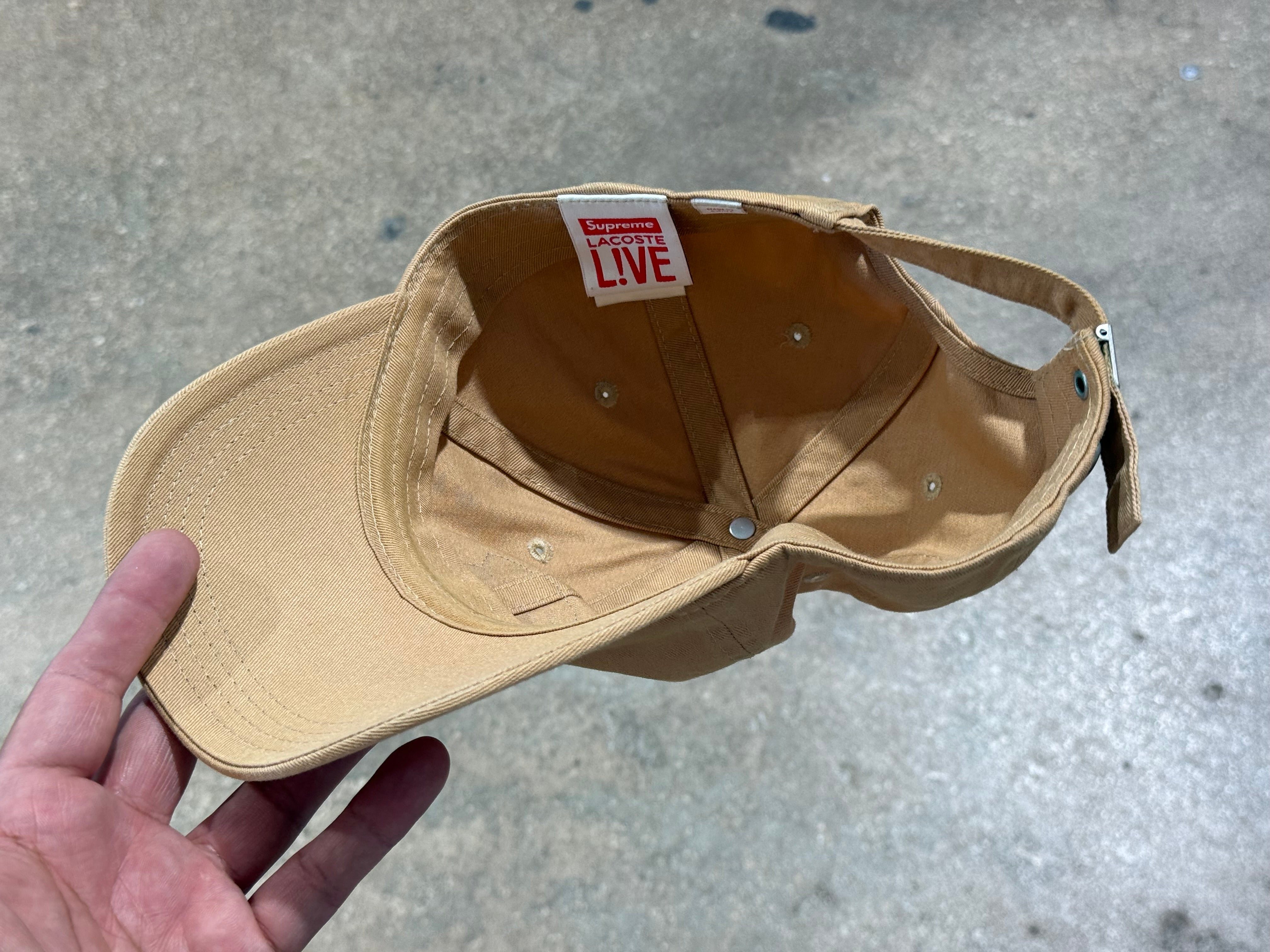 USED Supreme x Lacoste Hat - Tan
